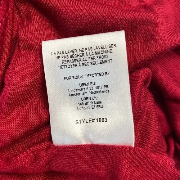 ANTHROPOLOGIE Hutch Square Neck Slim Midi Dress In Cranberry Size L -NWT - Picture 9 of 10